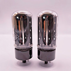 Haltron 5U4GB 5AS4A , full wave tube rectifier pair, NOS NIB, black plate