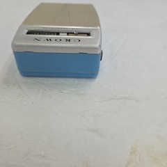 Vintage Crown 6 Transistor AM Radio 1950s Rare Sky Blue Made in Japan VG