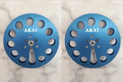 One Pair 7” silvery AKAI Light Aluminum Reel to Reel Take Up Reel for GX-77