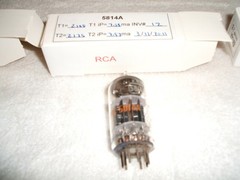 (1) RCA 5814A Vacuum Audio Radio Tube Tested NOS Hickok 539C Tested