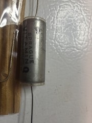 (2) (PIO) Vintage .39 uf 200v Sprague Vitamin Q Capacitors audio applications