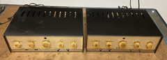 pair of Grommes Model 10PG 6V6 integrated tube amps