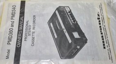 Marantz PMD340 Profesional Stereo Cassette Recorder Solid Gold Sound Works Read