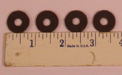 New 3/4″ Brown Knob Felt Washers Set of Four – Old Antique Vintage Tube Radio