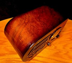 Old Wood Vintage Antique Restored Art Deco Radio Converted to a Bluetooth SPK!