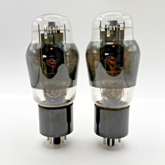 Haltron Brimar 6L6G CV1286 CV1947 EL35 KT66 NR77 smoked glass, matched pair
