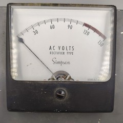 Vintage Simpson Meter + Ohmite VT-02 Variable Transformer Box – Untested