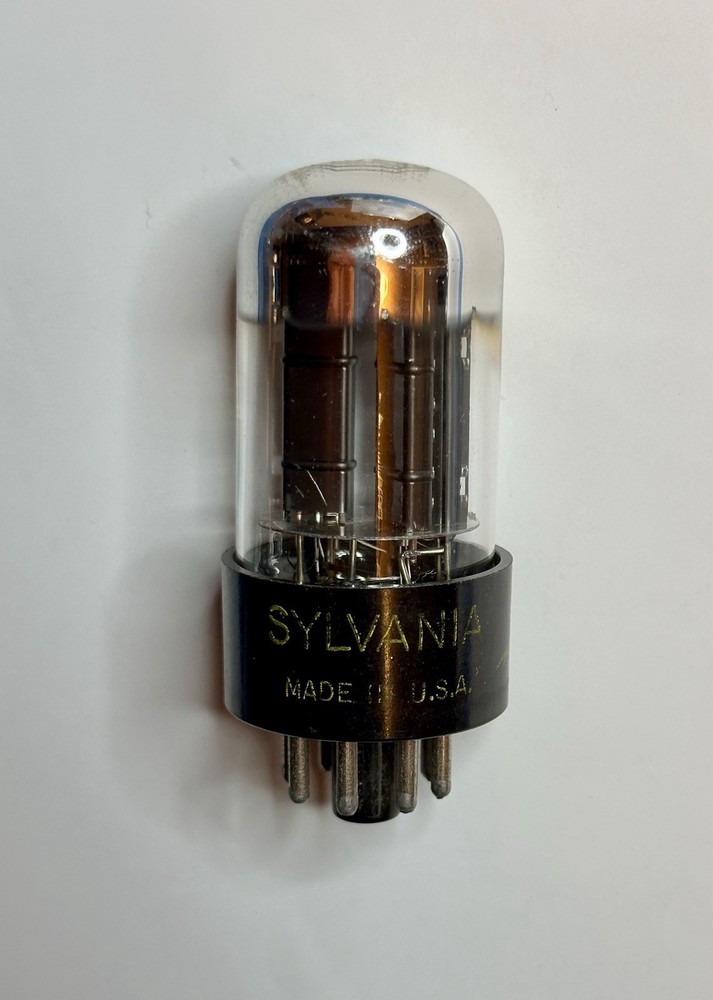 Sylvania 6SN7GTB Chrome Dome Vacuum Tube USA Tested 3900/3700