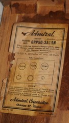 Vintage Wood ADMIRAL Model 6RP50-3A1AN Record Player Turntable 45 Watts – WORKS