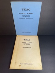 Vintage Original TEAC A-1500/A-1600 Operating Instructions & Service Manual