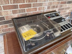 🍊Vintage 1970s Zenith Allegro Stereo System w/ AM/FM Stereo Turntable 8 Track!