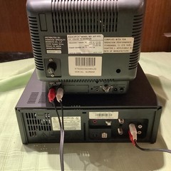 Audiovox AVT-975 9″ Color TV & AVP-6750M VHS Combo Vintage Television