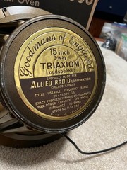 Goodmans 15″Triaxiom Made in England… ( 1 ) Single