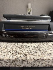 Panasonic PV-8455S 4 Head VHS Video Cassette Recorder VCR W/ Remote WORKING