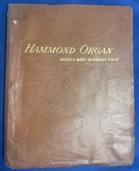 Original Hammond Organ General Description Manual w Circuit Diagrams – 1950 – #2