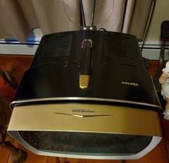 Rare 1950’s Portable RCA Victor Deluxe Television & Original Stand Works! Deco