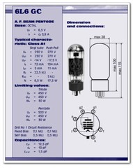 1PC NEW Audio Valve Vacuum Slovakia JJ 6L6GC Replace 6P3P 5881