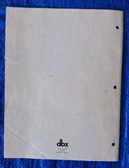 dbx DAV-600G Audio/Video Program Route Selector Instruction Manual