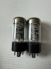 GZ34 tube 5AR4 Marconi by mullard f32 NOS Matched Pair