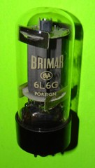 British Brimar 6L6G Excellent Test Power Audio Amplifier Tube (Foreign)