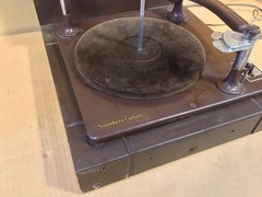 1940s Stromberg Carlson Turntable R-21225 & Sliding Drawer. Astatic QT-M Cart