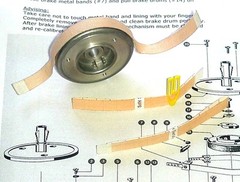 Revox Studer Brake Lining triple B67 A77 A700 A810 A807 B77 F36 G36 PR99
