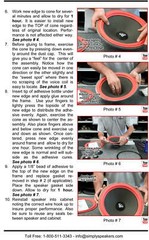 Velodyne VA12BVX20 Subwoofer 15″ Pasive Radiator Foam Surround Repair Kit