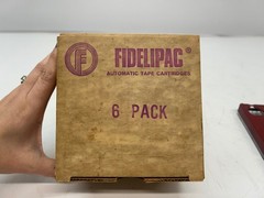 Set 4 Vtg Fidelipac Automatic Audio Tape Cartridges Master Cart Type AA 44′