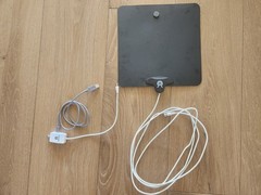 Clearview Portable TV Antenna White 10 ft / 1 ft Coaxial Cable, 3.3 ft USB Mini