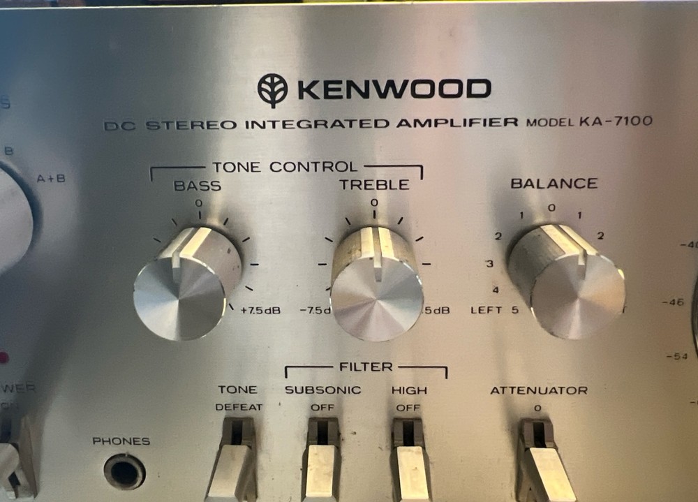 Kenwood KA-7100 – Bass, Treble, or Balance Knob