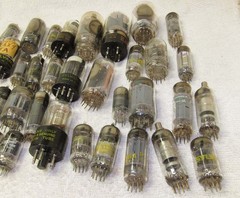 Big LOT of 50 Radio/Television Vacuum Tubes. Some New in Box, Unknown Others