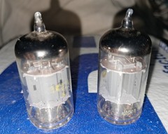 ***L@@K***Matched Pair Magnavox 12AX7 JAPAN HIFI TUBES Tested ***MAKE OFFER***