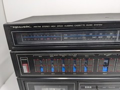 Realistic System 200 Model 13-1229 Dual Cassette Deck AM FM – Everything Works