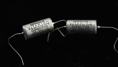 New Qty 2 Matched Pair Sprague Vitamin Q .22uF 300V PIO Capacitors NOS USA 1965