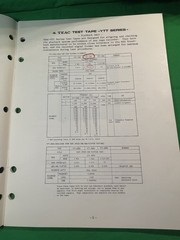 TEAC A-6100 / A-6300 Stereo Tape Deck Service Manual & Original Paperwork Lot