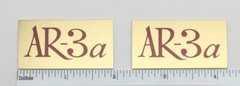 AR-3a Acoustic Research Speaker Badge Logo Emblem Pair