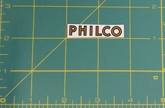 Philco Radio Logo Water Slide Decal Sticker- Old Antique Wood Vintage Tube Radio