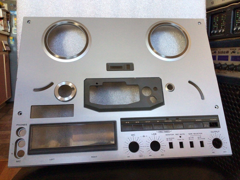 TEAC X-300R Reel to Reel Recorder FRONT PLASTIC PANEL ASSEMBLY.