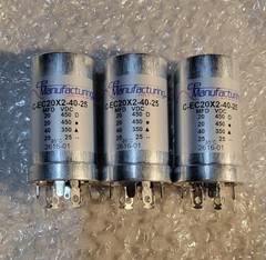 New 20/20/40/25 µF Electrostatic Capacitors for Vintage Tube Ampliers