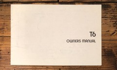 SAE Model T6 Tuner Owners / User Manual *Original*