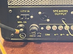 1950’s RCA MDL-2A MI-13297 PA Amplifier 3 Mic Inputs Phono Input Sold As Is