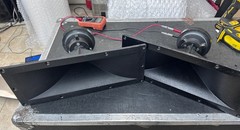 Pair of JBL 2426H Drivers on 2370 Horns – Tested & Working