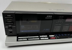 Vintage Aiwa AD-F660 3-Head Stereo Cassette Deck Recorder Player PARTS/REPAIR