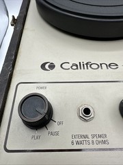 Califone 1420K Portable Record Player Turntable Vintage Tested And Working USA