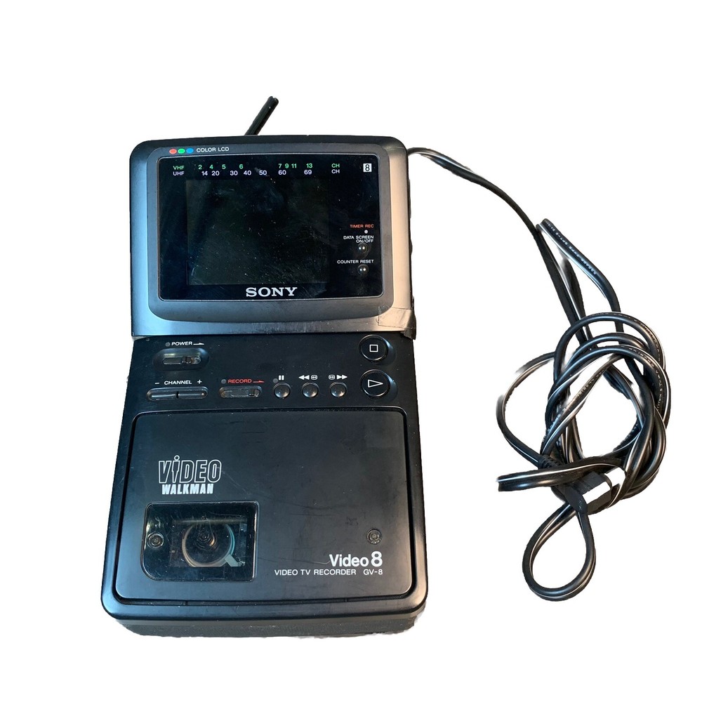 FOR PARTS! Sony GV-8 Video Walkman Recorder Video8 Video TV Recorder