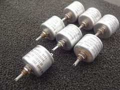Vintage Ohmite Variable Resistor 2500 Ohm RP071SB252KK (lot of 7 pcs)