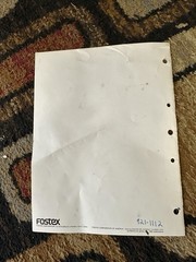 Used Fostex A-2 Tape Recorder Owner’s Manual