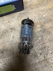 1962 Mullard 12AX7 ECC83 Tube Short Plate O getter. Maxi-Preamp 2 Tested.
