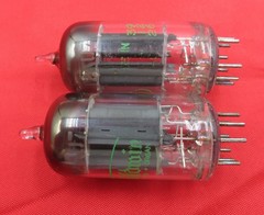 1959 Sylvania 12AU7 PLATINUM GRADE Preamp Tubes Matched Pair Test 100% NOS ECC82