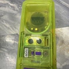 Vintage Swatch Twin Phone Deluxe Clear Neon Green Purple Cord 1989 Swiss Design